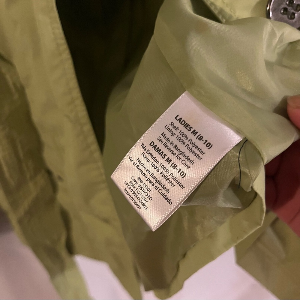 Faded Glory Pistachio/Green Trench Coat - Women’s Size M (8-10) - Picture 6 of 7